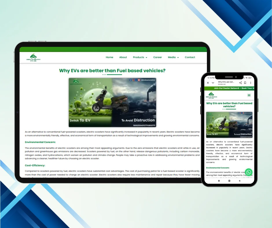 News and Articles 20 - Why EVs better than Fuel based Vehicles