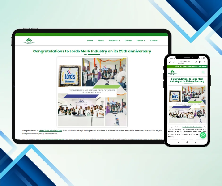 News and Articles 22 - Lords Mark Industry - 25th Anniversary