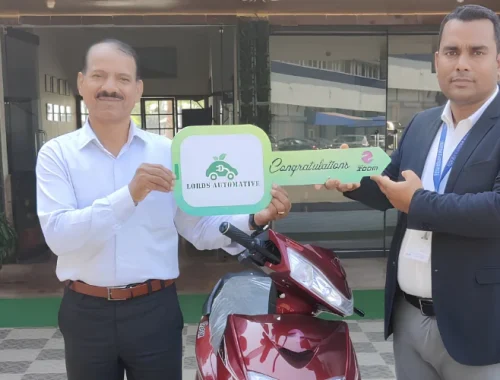 Lords Mobility EV Scooters Handed Over to IMSG (Dhanush)